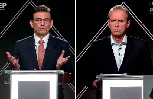 Rodrigo Paz y Tuto Quiroga confrontaron sus propuestas en el debate presidencial
