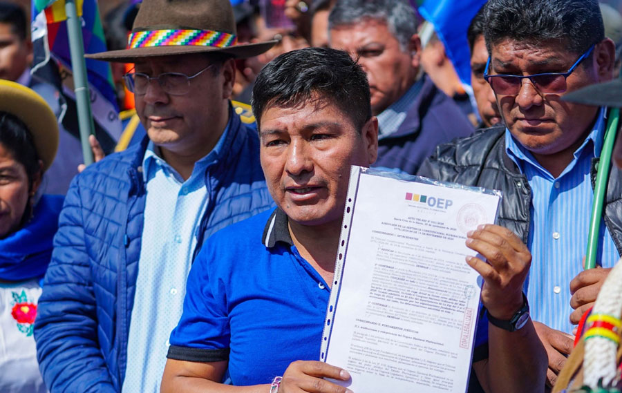 El MAS no participa de las elecciones subnacionales...