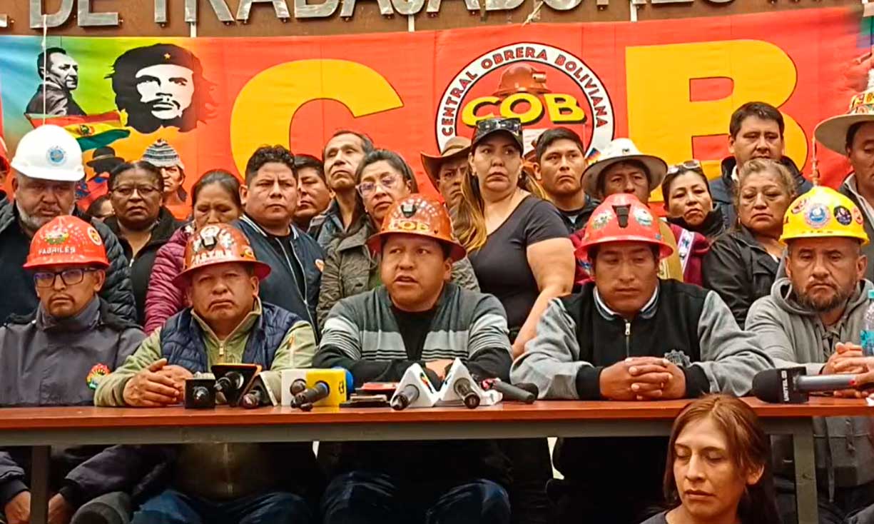 COB demanda que se cumpla el acta de acuerdo y se le...