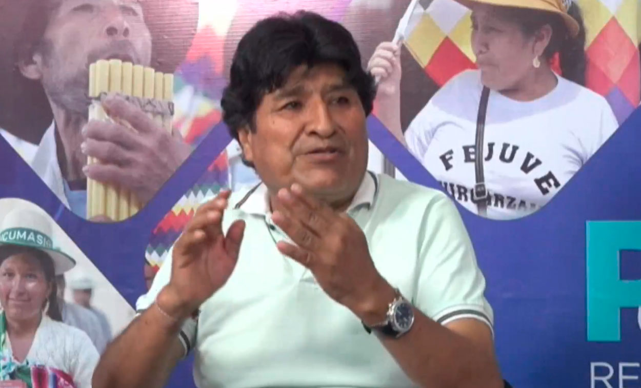 Evo Morales llama a movilizarse para garantizar el balotaje en La Paz